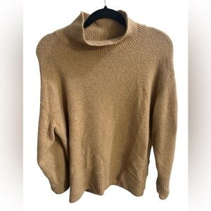 J. Crew Tan Mock Neck Sweater